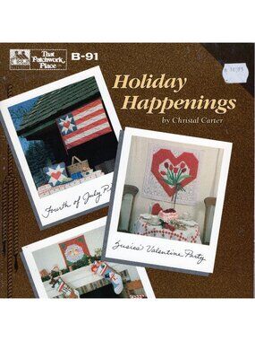 Holiday Happenings That Patchwork Place B-91 Quilt Book Brown Cover 1987